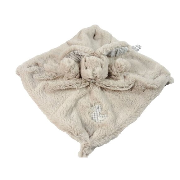 Gingerlilly Australia Bunny Rabbit Lovey Security Blanket Gray Crinkly Ears - Picture 1 of 6